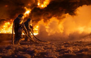 Распределение значений показателей обстановки с пожарами, произошедшими в 2019 году